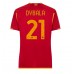 Günstige AS Roma Paulo Dybala #21 Heim Fussballtrikot Damen 2023-24 Kurzarm